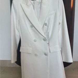 Veronica Beard Ivory Double-Breasted Blazer
